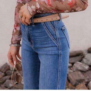 DUSK TO DAWN GRADIENT WIDE LEG KANCAN JEANS